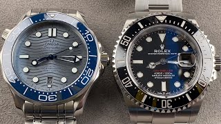 Omega Seamaster vs Rolex Sea Dweller! Review and Comparison of Luxury Dive Watches