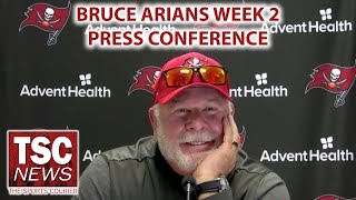 Bucs' Bruce Arians on Tom Brady Criticism, Carolina Panthers