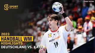 Puh! Deutschland macht es unnötig spannend zum Auftakt gegen Katar | SDTV Handball