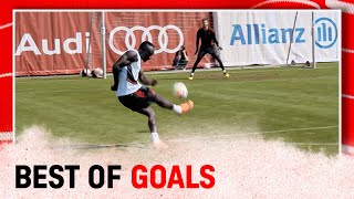 Overhead kicks, free kicks & volleys: Best of training goals 2022 | FC Bayern