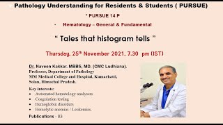 Pursue 14 P ( Live): Hematology : General \u0026 Fundamental: Tales that histogram tells