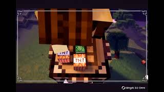 Crafting the super TNT while being sucked up by the wither storm see the gunpowder and TNT