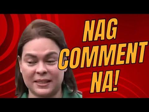 Sara Duterte, nagcomment na pero arogante naman