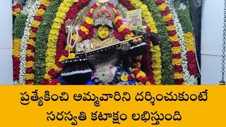 రాయదుర్గం:సరస్వతీదేవి అలంకరణలో భక్తులకు కనువిందు: శ్రీ వాసవి కన్యకా పరమేశ్వరి దేవి