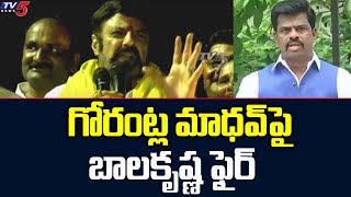 Hindupur MLA Balakrishna Fires On MP Gorantla Madhav And CM Jagan | TV5 News Digital