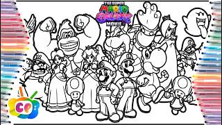 The Super Mario galaxy movie ALL characters / Super mario galaxy movie coloring page