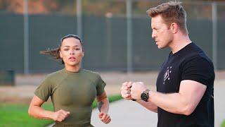 US Marine Attempts the US Army Combat Fitness Test