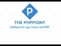 Arithmetic Operators - PHP Beginner Tutorial