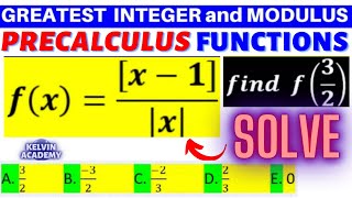 f(x) = [x-1] DIVIDES (x) ABSOLUTE VALUE FUNCTION IN PRECALCULUS