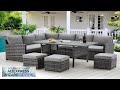 Patio Furniture Set 7 Pieces Outdoor Patio Furniture with Dining Table&Chair Review