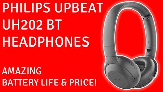 Philips UH202 Review - UpBeat Bluetooth Headphone - Amazing Battery Life!