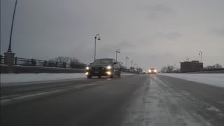 Monday morning snow creating slippery road conditions