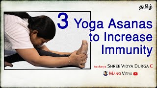 Yoga to Increase Immunity | Cobra Pose | Paschimottansana | Padha Hasthasana | Mansi Vidya