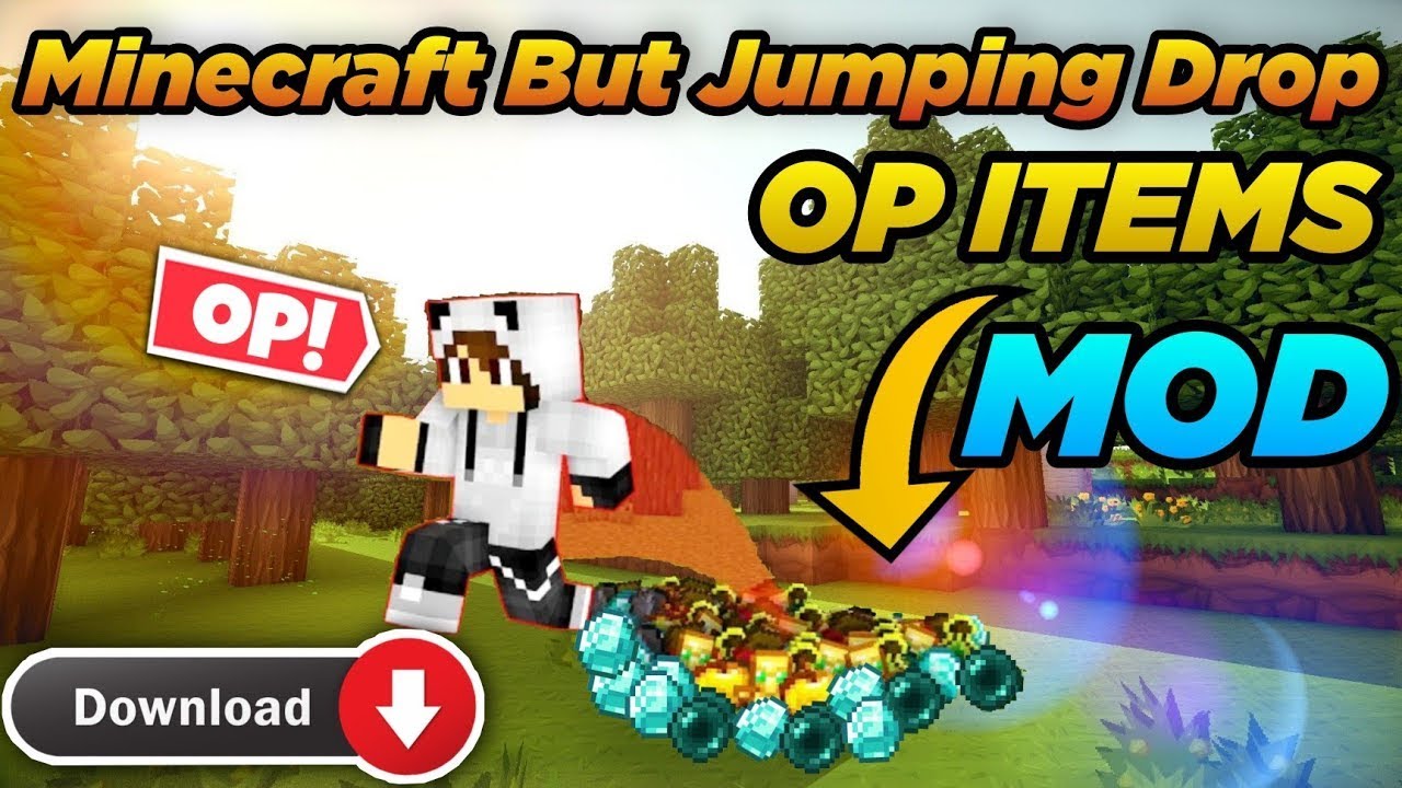 Minecraft But Jumping Drop Op Items Download In Minecraft Pe Jumping