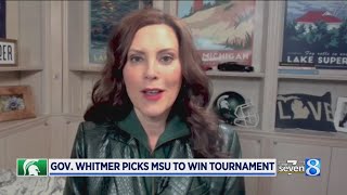 Gov. Whitmer picks MSU to win tournament