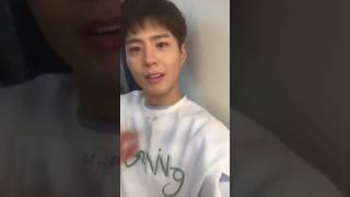 Park Bo Gum goes live on twitter