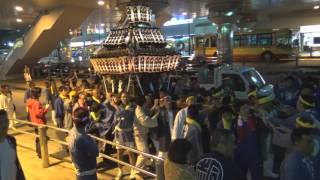 平成28年　秦野＜尾尻八幡神社＞例大祭宵宮　弓張り提灯神輿渡御＝大秦町（駅前）