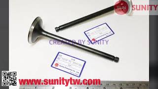 TAIWAN SUNITY - 6AM Engine valve EXHAUST \u0026 INTAKE for Yanmar 6AYM Heavy engines - Top AB1 quality