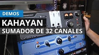 Kahayan 32-500, un sumador analógico de 32 canales que admite módulos serie 500