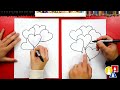 how to draw valentine s day balloons