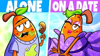 ALONE VS ON A DATE || Funny Awkward Moments by Pear Couple