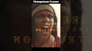 Thangalaan Official Teaser #ChiyaanVikram #Thangalaan #trailer #teaser