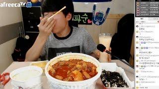 중3BJ파투의 완전매운 엽기닭볶음탕세트먹방 Eating Show