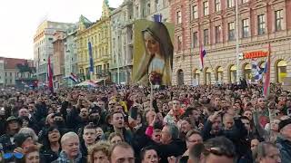 Zagreb, Croatia   People are chanting We are not giving you our children!