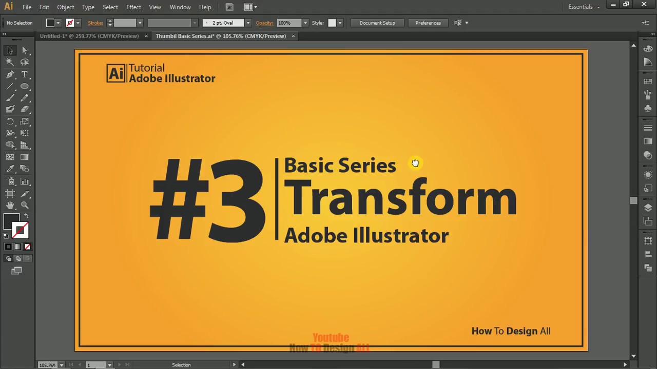 Basic Series Illustrator #3 Transform [ Bahasa Indonesia ] - YouTube