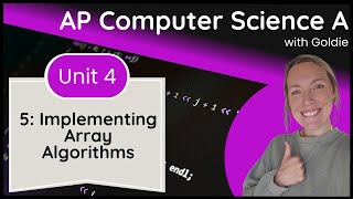 AP CSA Data Collections – Implementing Array Algorithms