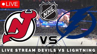New Jersey Devils vs Tampa Bay Lightning LIVE STREAM | NHL Live Game Watchalong