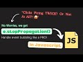 JavaScript Event Bubbling 🔥 | How stopPropagation() Works with Real Examples | Event handling