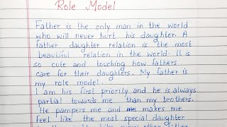 Write an essay on Role Model | Essay Writing | English