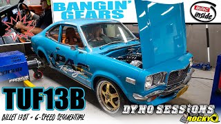 DYNO SESSIONS - 'TUF13B' RX3 COUPE WITH BILLET 13B \u0026 6-SPEED SEQUENTIAL TRANSMISSION