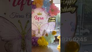 Iqra first birthday party | balloon decoration | contact for more details :- 9289260245 #trending