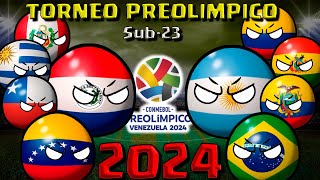 TORNEO PREOLIMPICO SUDAMERICANO 2024 Sub-23 | countryballs