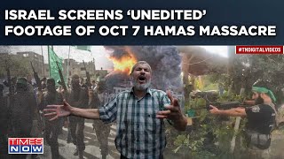 Israel "Screens Raw, Unedited Real-Time Footage" Of Hamas' Oct 7 Massacre, Scarring Proof Shows This