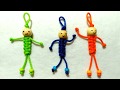 Gantungan kunci orang dari tali kur,macrame keychain,pelangi shop