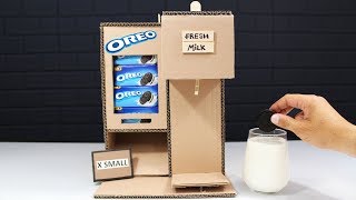 Amazing DIY OREO and Fresh Milk Vending Machine