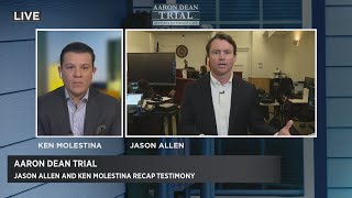Jason Allen gives a mid-day update on the Aaron Dean trial