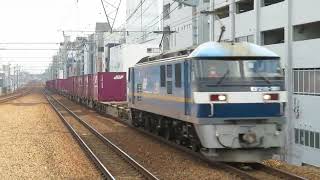 貨物列車 81レ:大阪貨物ターミナル→姫路貨物行き EF210形 300番台 301号機牽引