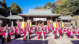 [4K] 岡山うらじゃ連 楽鬼　龍馬よさこい 2024 土曜日 龍馬演舞場（京都霊山護国神社）