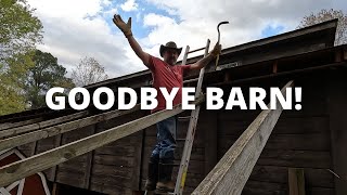 🟤 Old Barn & Chicken Coop Demo | What's Up on The Ridge | Barn Termite and Water Damage