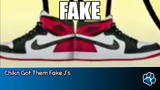 Chikn Got Them Fake J's #chiknnuggit #meme #reddit #shorts