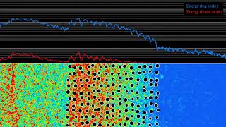 Energy evolution in a randomized square grid wave protection