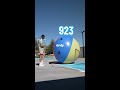 how many pumps does it take for a giant beach ball to blow up