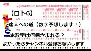 【ロト６】予想しました。達人への道のり。果たして大当たりは？１３８９回