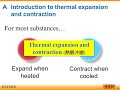 f.1 science lecture ch. 6.4 1. thermal expansion and contraction