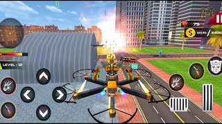 Car Robot Flying Drone Dragon Transforming Game 2021 - Android Gameplay
