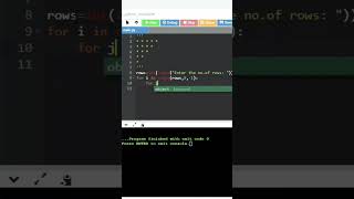 Inverted Pyramid Pattern Programs | Pattern Programs | #patternprograms #pythonprograms #python